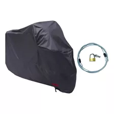 Funda Impermeable Para Motocicleta, Para Lluvia, Negro, Con