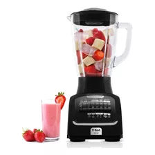 Licuadora Infinyforce Xl 2.2l Vaso Vidrio 10 Vel T-fal Color Negro