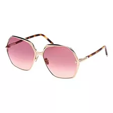 Gafas De Sol Tom Ford Ft 0912 Fonda- 02 28t Oro Rosa Con Len