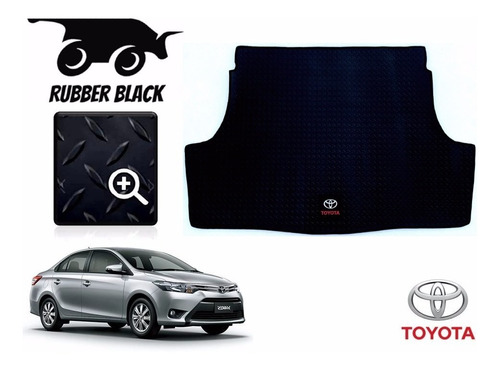 Tapete Cajuela Maletero Toyota Yaris Sedan 2018 Rubber Black Foto 2