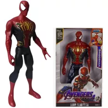 Boneco 30cm Articulado Com Som E Led Personagem:homem Aranha