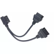 Right Angle Obd2 Splitter Y Cable Male Splitter To 2 Female 