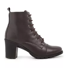 Bota Coturno Feminino Salto Médio