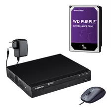 Dvr Multi Hd Mhdx 1216 16 Canais Com Hd 1tb Purple Intelbras Voltagem 127v/220v