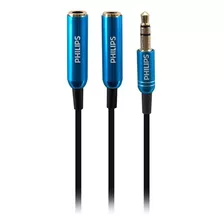 Adaptador Splitter Audio Plug 3,5mm A 2 Jack 3,5mm Philips