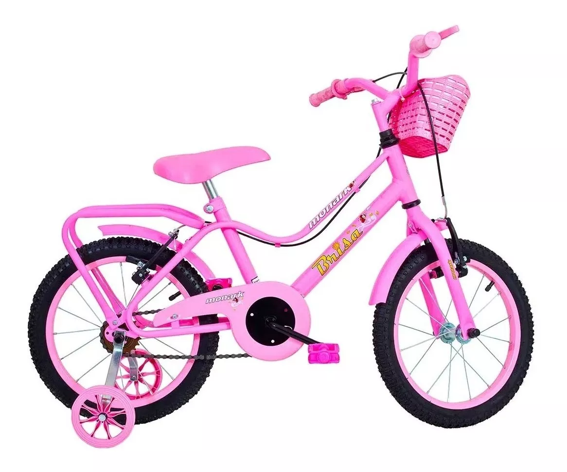 Bicicleta Infantil Brisa Monark Aro 16 Rosa