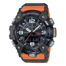 Reloj Casio G-shock Gg-b100 Para Caballero Color De La Correa Naranja Color Del Bisel Negro Color Del Fondo Negro