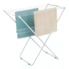 Tendedero De Pie Plegable Acero Blanco 80 Cm Maxeb