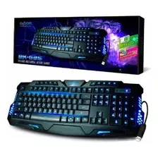 Teclado Gamer Multimídia Luminoso Usb Exbom Bk-g35