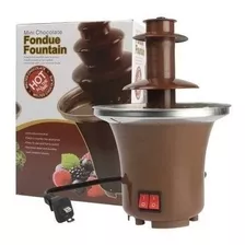 Mini Fuente De Chocolate Electrica Portatil 3 Pisos Color Cafe