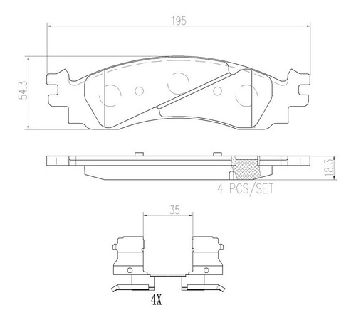 Balatas Brembo P24136n Ford Explorer Sport Track Foto 2