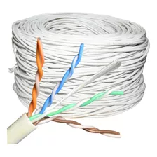 40mts Cable Utp Cat 6 Blanco Ul Hikvision 100% Cobre 