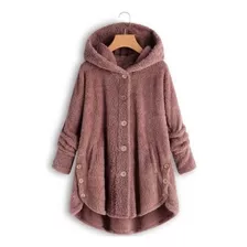 Cabolsa De Pelucia Teddy Sobretudo Plus Size Feminina