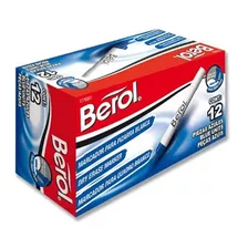 Marcador Para Pizarron Berol Azul, Caja Con 12 Piezas