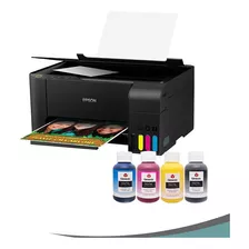 Impressora Epson L3210 + Kit De Tinta Cor Preto 110v/220v