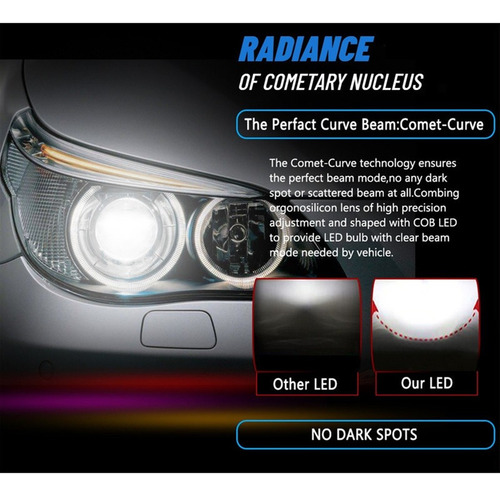 H4 H3 Blanco Kit Faros Led Luz Alta/baja For Chevrolet Foto 4