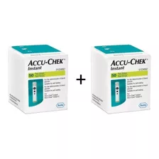 100 Tiras Reactivas Accu Chek Instant + 25 Lancetas Gratis