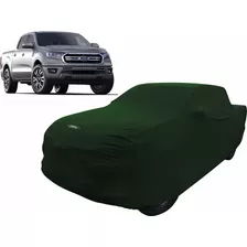 Capa De Tecido Com Logo Ford Ranger Cor Verde