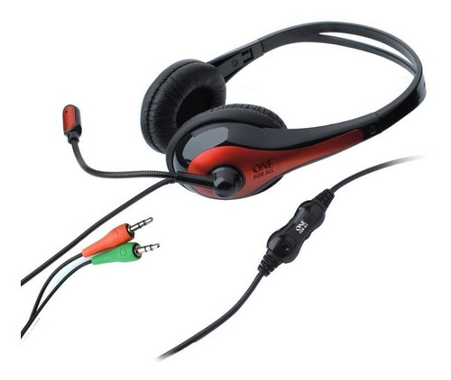 Auricular Headset Vincha Con Microfono Pc Skype Doble Ficha