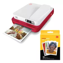 Kodak Smile Classic Camara Instantanea Con Bluetooth (rojo)