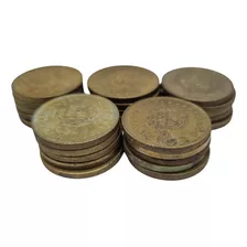 25 Moedas 5 Pesos Uruguai Moedas Amarelas Moeda Aliança