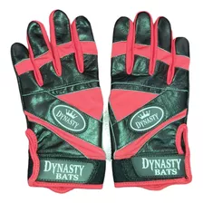 Guanteletas De Bateo De Beisbol Adulto Rojo Negro Dynasty 