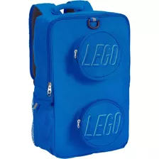 Mochila Escolar Lego Brick , Para Niños Y Niñas, Color Azul