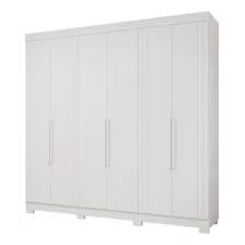 Guarda Roupa Panan Cecilia 6 Portas Com Pés 100% Mdf Branco