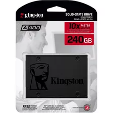 Unidad De Estado Solido Kingston A400, 240gb, Sata 6gb/s Color Negro