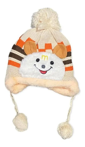 Gorro Infantil Ursinho Touca Bebe De Inverno Forro Pelúcia