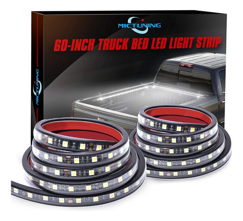 Kit 2 Luces Led Blanca Auto Camioneta Switch Impermeable P\u0026p Foto 2