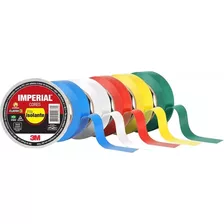 Kit 5 Rolos Fita Isolante Colorida 3m Imperial 10 Metros