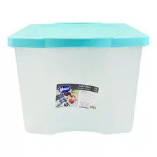 Caja Baul Organizador Reforzado Juguetes Herramientas 75lts Color Transparente Transparente