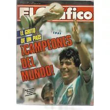 Revista Maradona - El Grafico Copa 86 Argentina Campeã