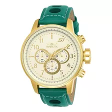 Relogio Invicta Masculino S1 Rally Pulseira De Couro Verde