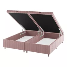 Base Box Baú Ibiza 35cm 2,03m 1,93m Turkey Rose Cbwt