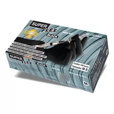 Kit 5 Caixas De Luvas Superflex Nutouch - Tam P - Pretas