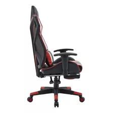 Silla Gaming Empoli Hesx0056 Apoyapies Extensible Cabecera Color Negro Material Del Tapizado Asiento De Pu | Respaldo Mesh