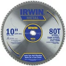 Hoja De Sierra Circular Para Aluminio 12 Pu 80 Dientes Irwin