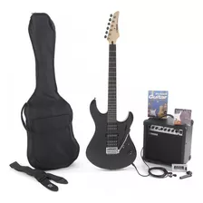 Kit De Guitarra Yamaha Erg121 Gpiibl +ampli+acc Erg112gpiibl Color Black Material Del Diapasón Palo De Rosa Orientación De La Mano Diestro