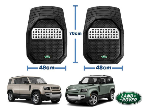 Tapetes 3d Logo Land Rover + Cubre Volante Defender 20 A 24 Foto 4