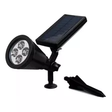 Luminária Solar Espeto Jardim Super Led Branca