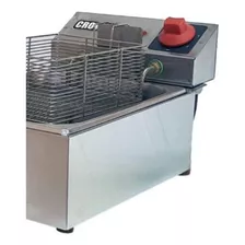 Fritadeira Elétrica De Mesa 1 Cuba 3,5 Litros Fb1d Croydon Cor Inox Frequência 60 Hz 220v