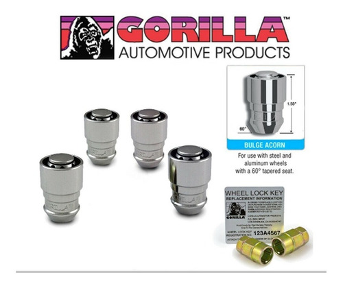 Birlos De Seguridad Gorilla Loca Hyundai Grand I10 Sd  61631 Foto 2