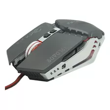 Mouse Óptico Gamer Usb Led Rgb 2400 Dpi 6 Botões X Soldado