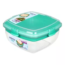 Contenedor De Alimentos 1.63l Sistema Ensalda + Sandwich