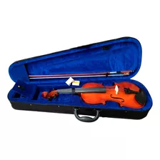 Violin 4/4 Madera Con Estuche Arco Resina Y Microafinadores