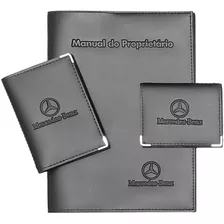 Mercedes Benz Kit P. Manual+ Doc.+ Cartão Couro Eco