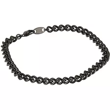 Phiten Pulsera De Cadena De Titanio Carbonizado ' Resistente