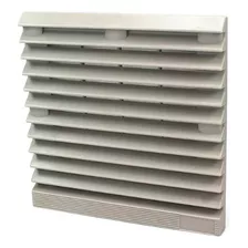 Veneziana Plástica Para Ventilador Com Filtro 120mm X 120mm Cor Cinza